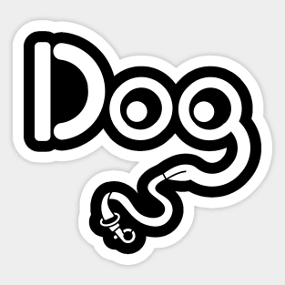 Minimalist Dog Face T-Shirt - Funny Dog Lover Gift Sticker